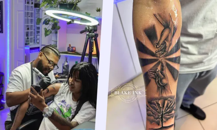 1-Hour, Half Day or Full Day Tattoo Session at Blake Ink