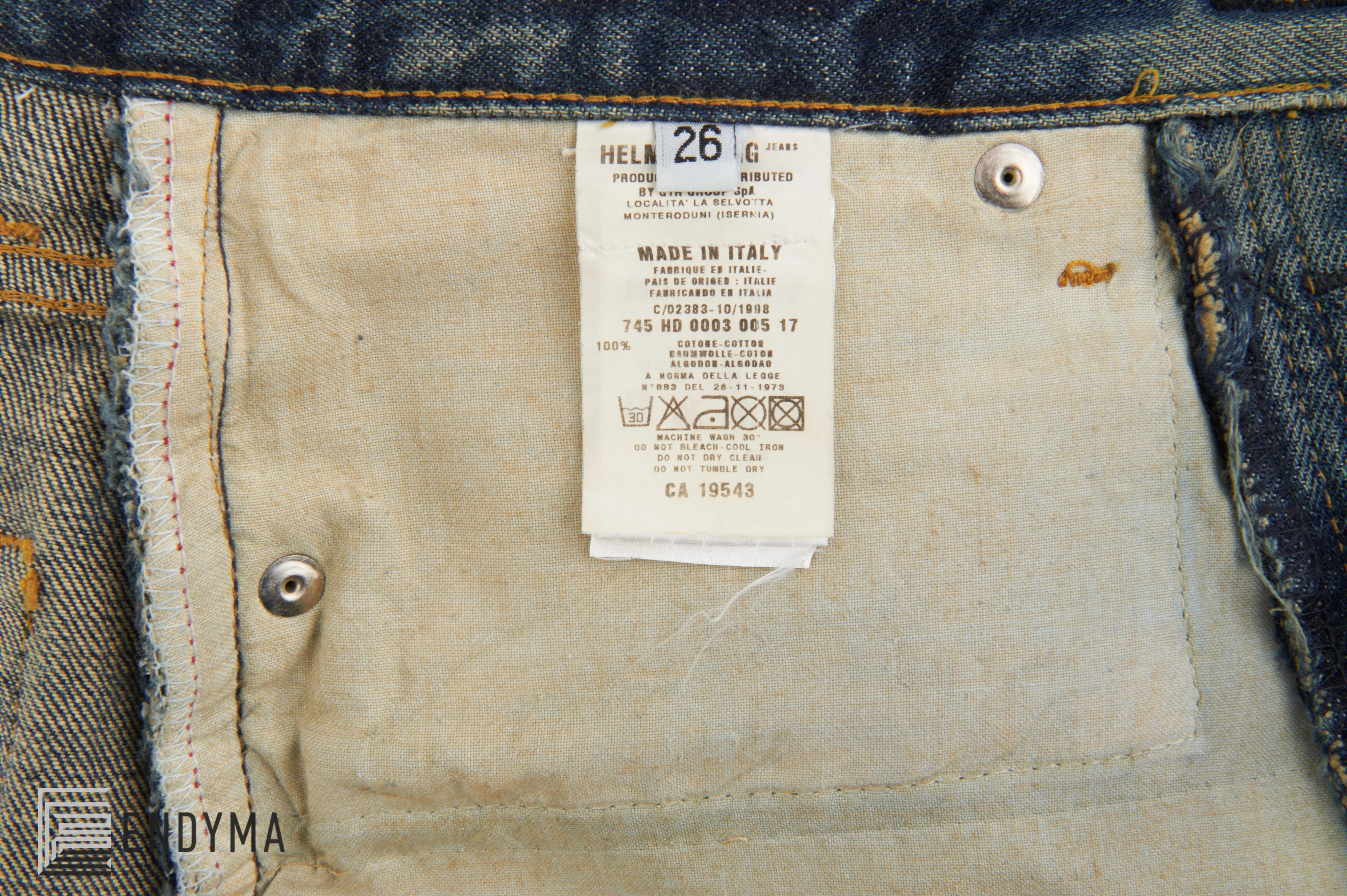 1998 Vintage Sanded Broken Denim Painter Jeans (Medium Wash, Size 26)