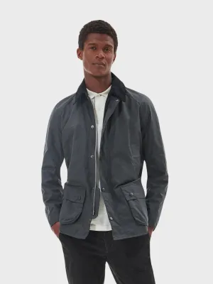 Barbour Coat Ashby Wax Grey