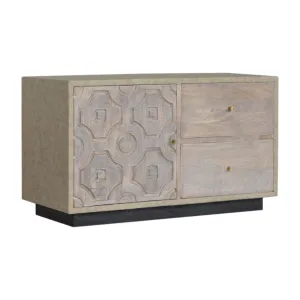 Bazaar Pale Acid Finish 2 Drawers Media Unit