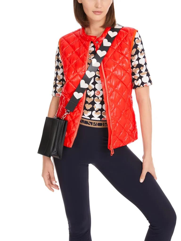 Campari Diamond Quilted Gilet