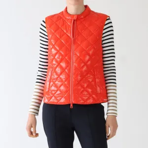 Campari Diamond Quilted Gilet