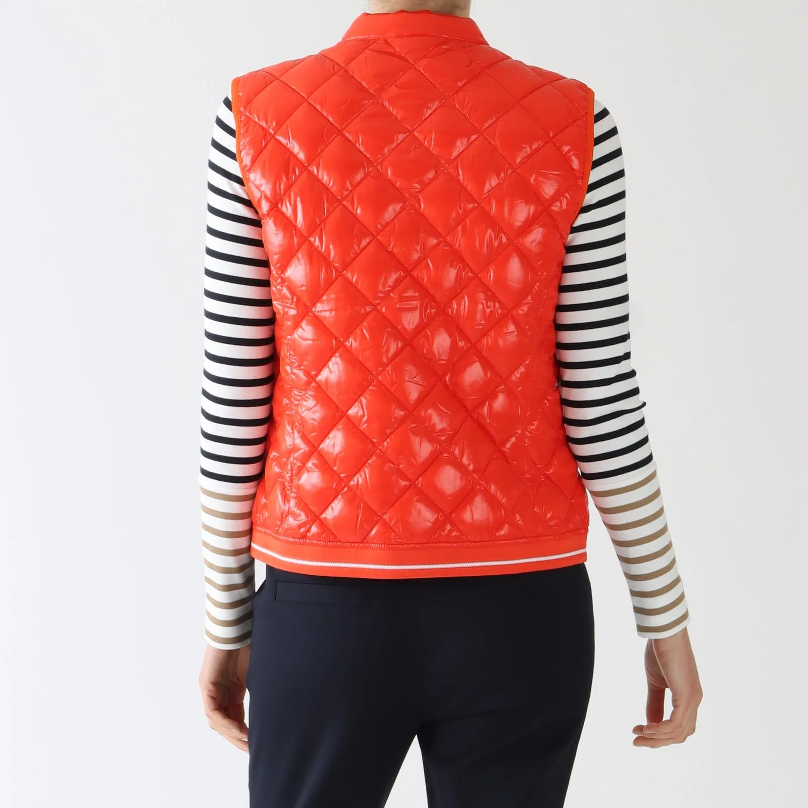 Campari Diamond Quilted Gilet