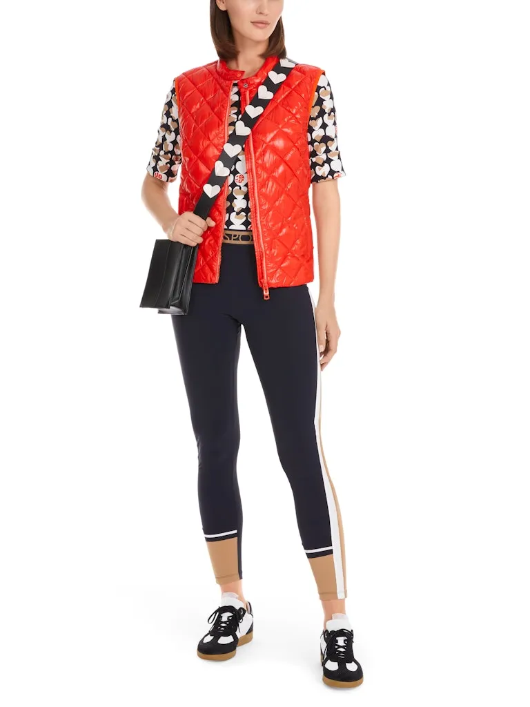 Campari Diamond Quilted Gilet