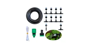 DIY 10m 12-Head Drip Irrigation & Atomization System