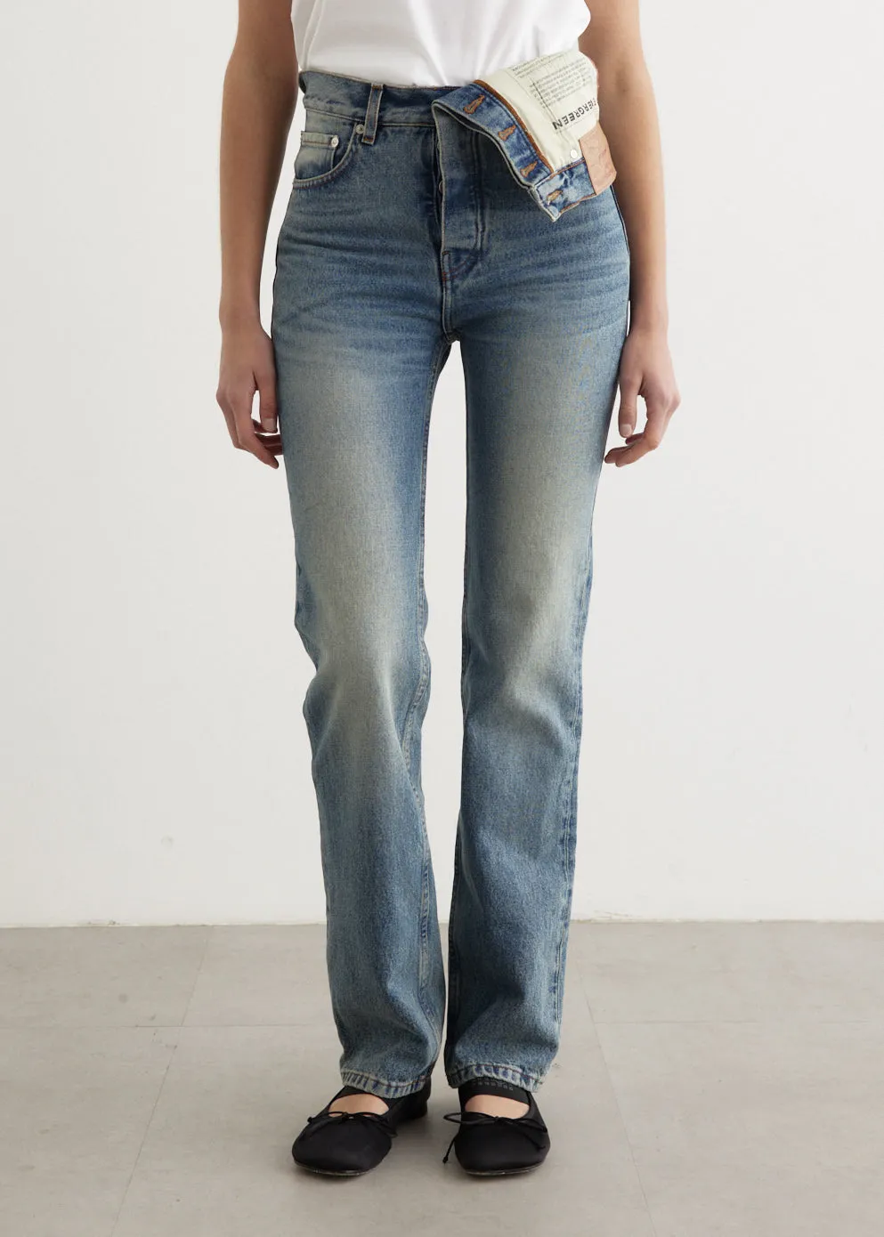 Evergreen Asymmetric Slim Jeans