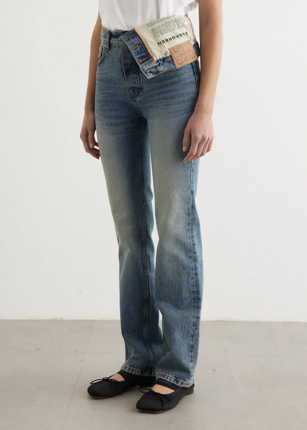 Evergreen Asymmetric Slim Jeans