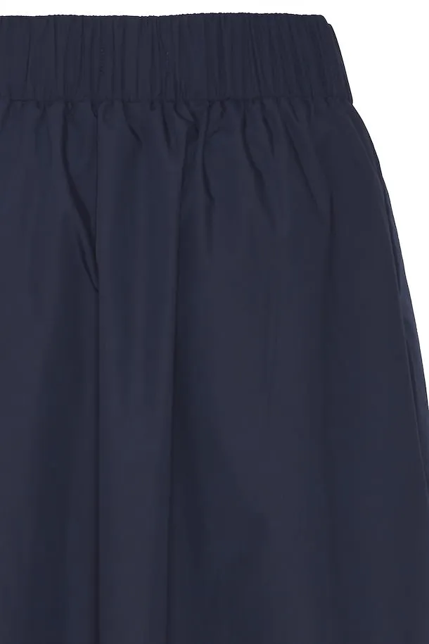 FINLEY MIDI SKIRT (NAVY)