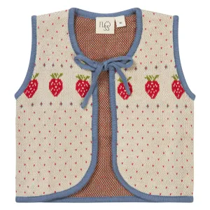 Flöss Warm Cotton/Slate Blue Betty Vest