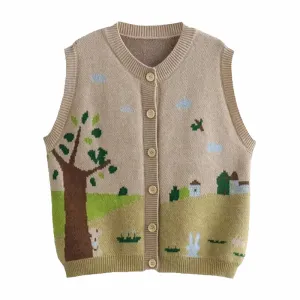 Grandma's House Button Up Vest