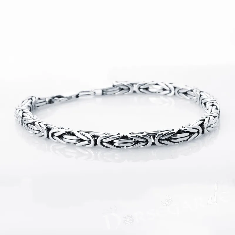 Handcrafted Byzantium Chain Bracelet - Sterling Silver