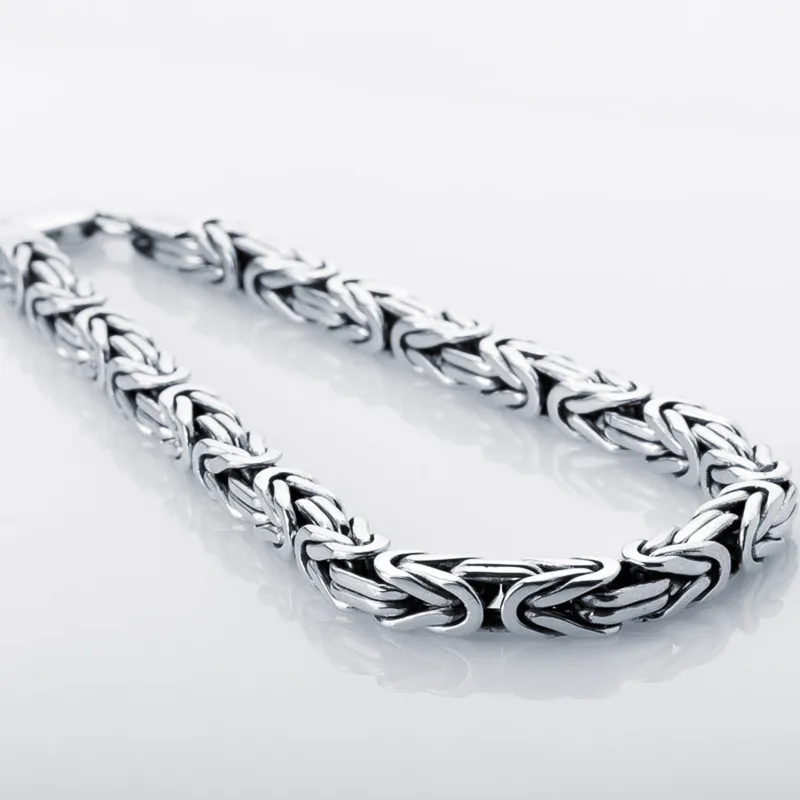 Handcrafted Byzantium Chain Bracelet - Sterling Silver