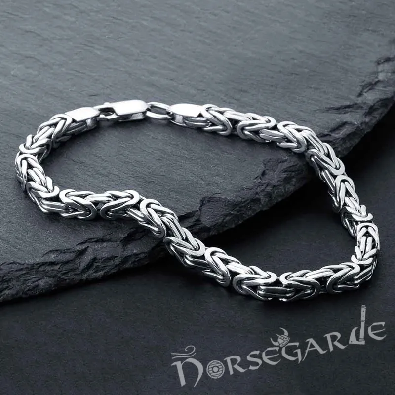 Handcrafted Byzantium Chain Bracelet - Sterling Silver