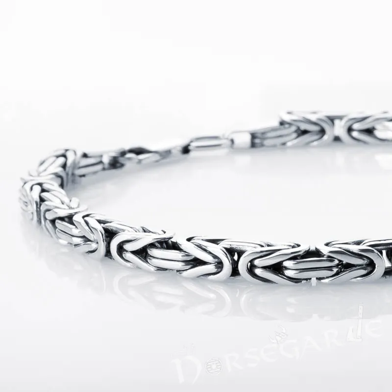 Handcrafted Byzantium Chain Bracelet - Sterling Silver