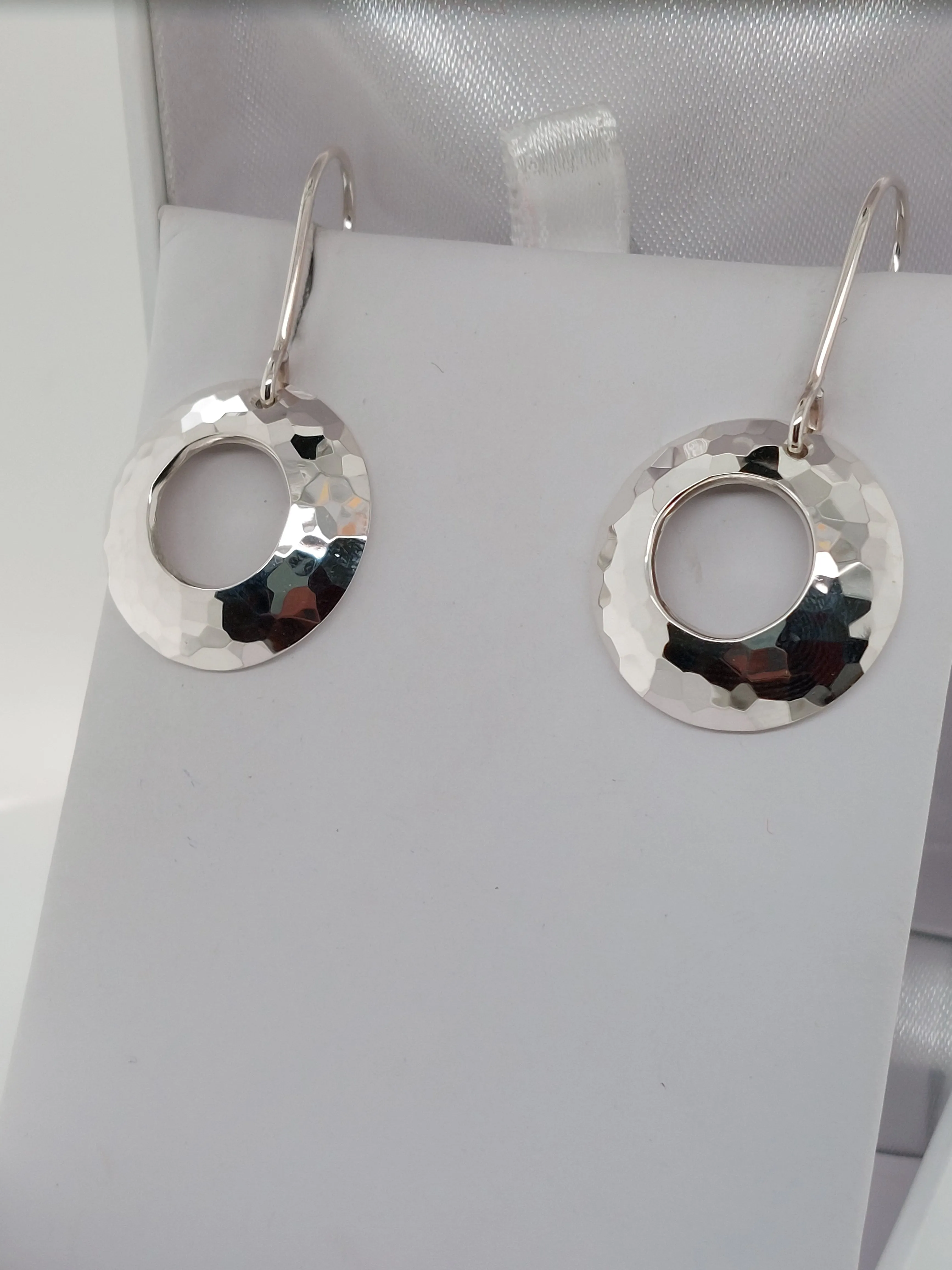 Handcrafted cut-out Disco Earrings