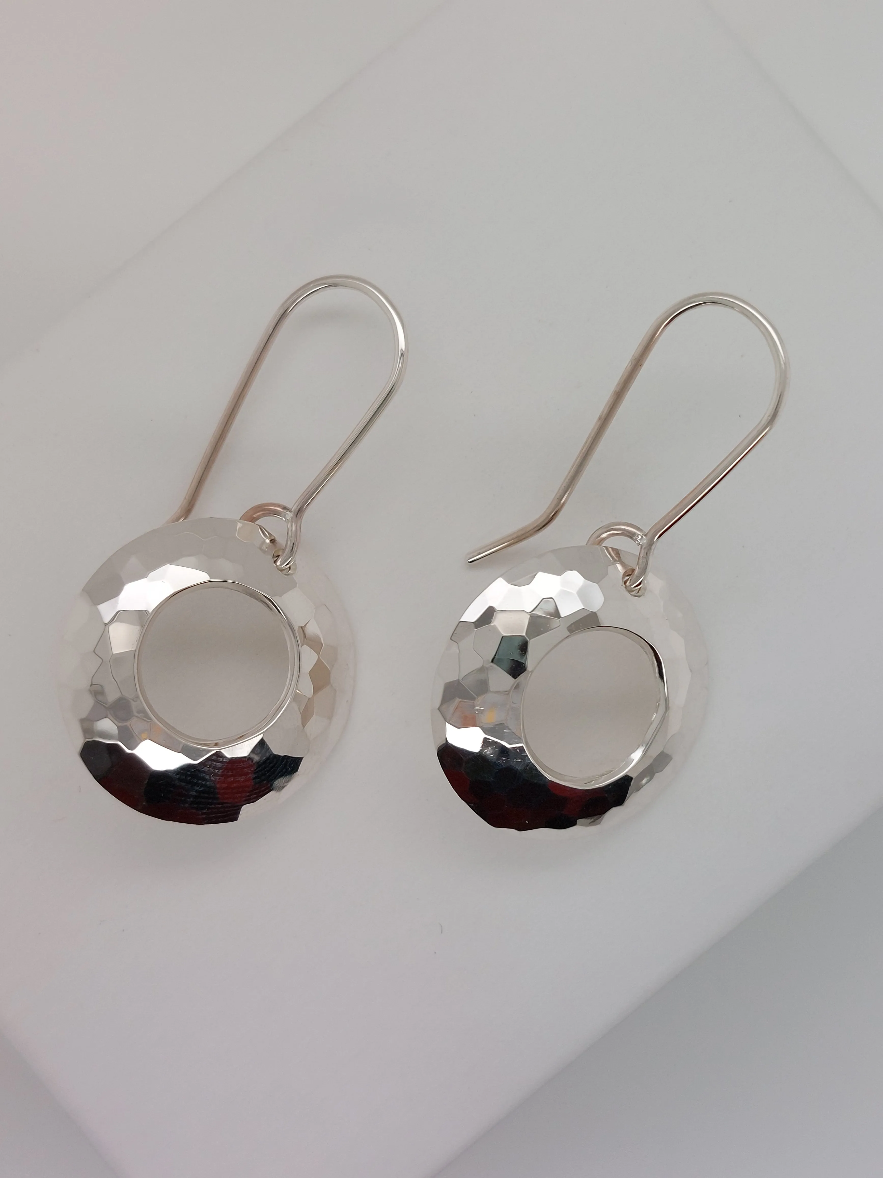 Handcrafted cut-out Disco Earrings