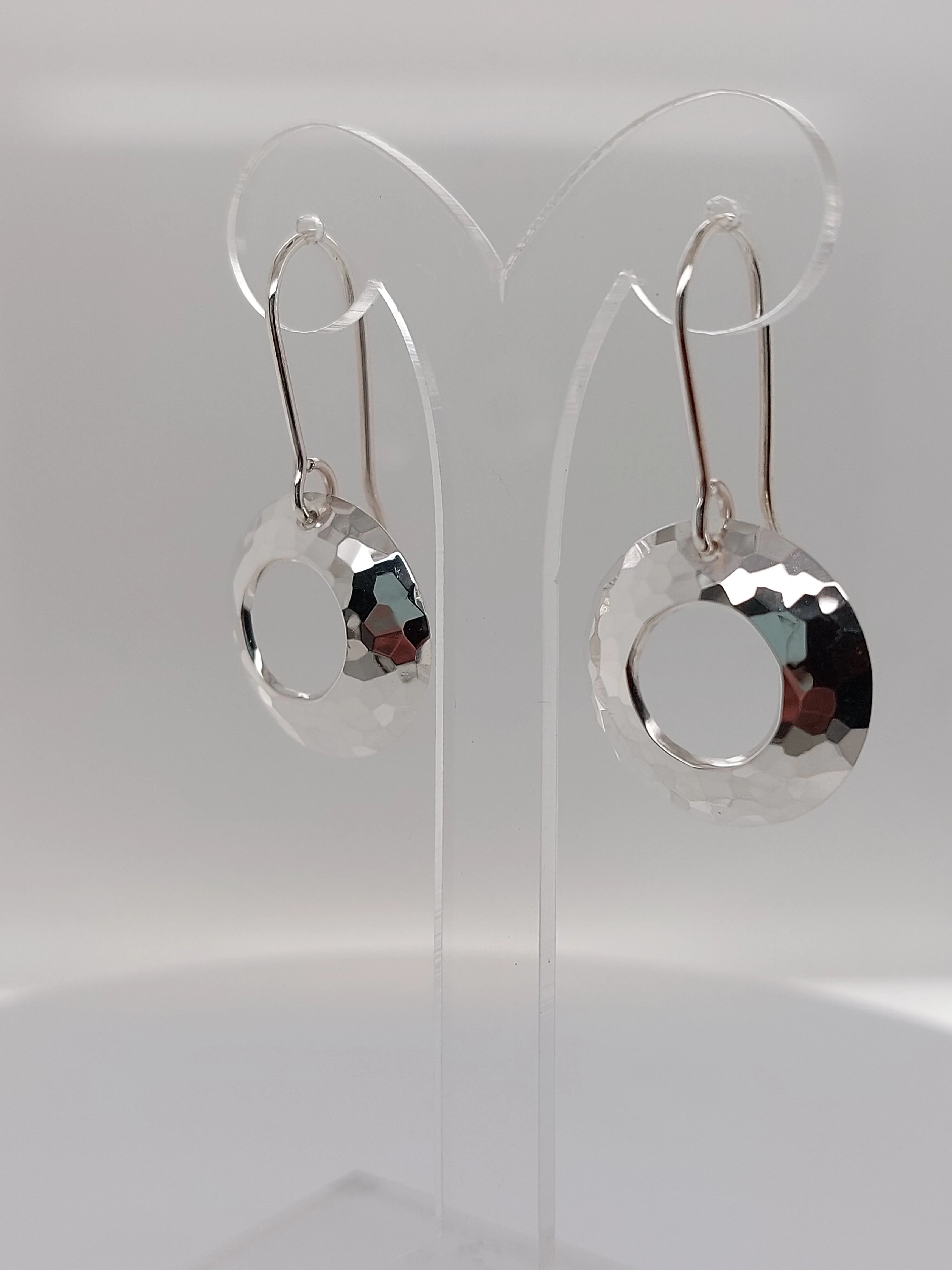 Handcrafted cut-out Disco Earrings