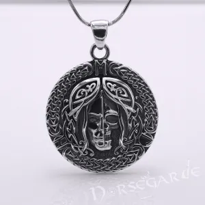 Handcrafted Hel's Visage Amulet - Sterling Silver