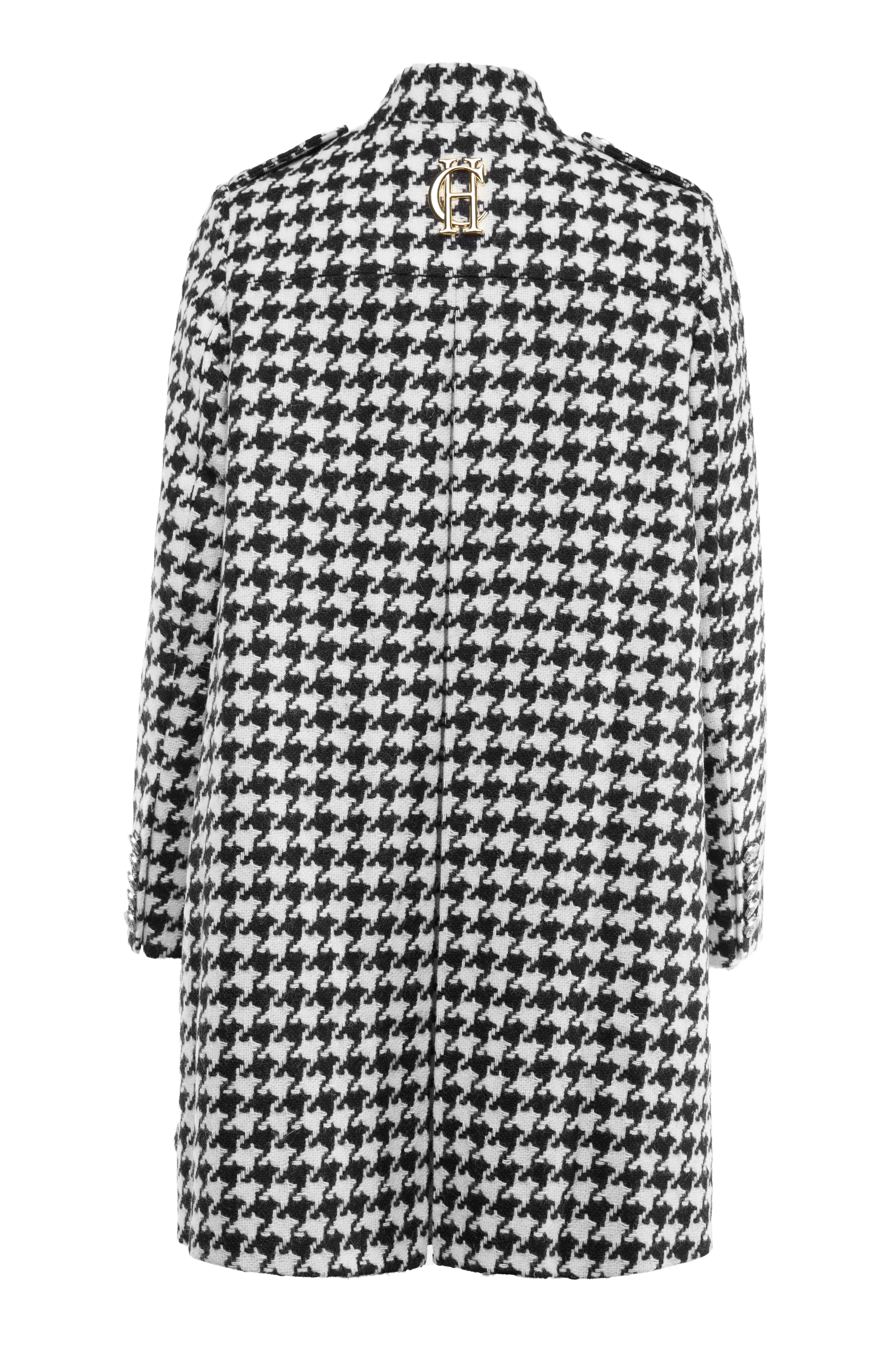 Highbury Cape Coat (Large Scale Houndstooth)