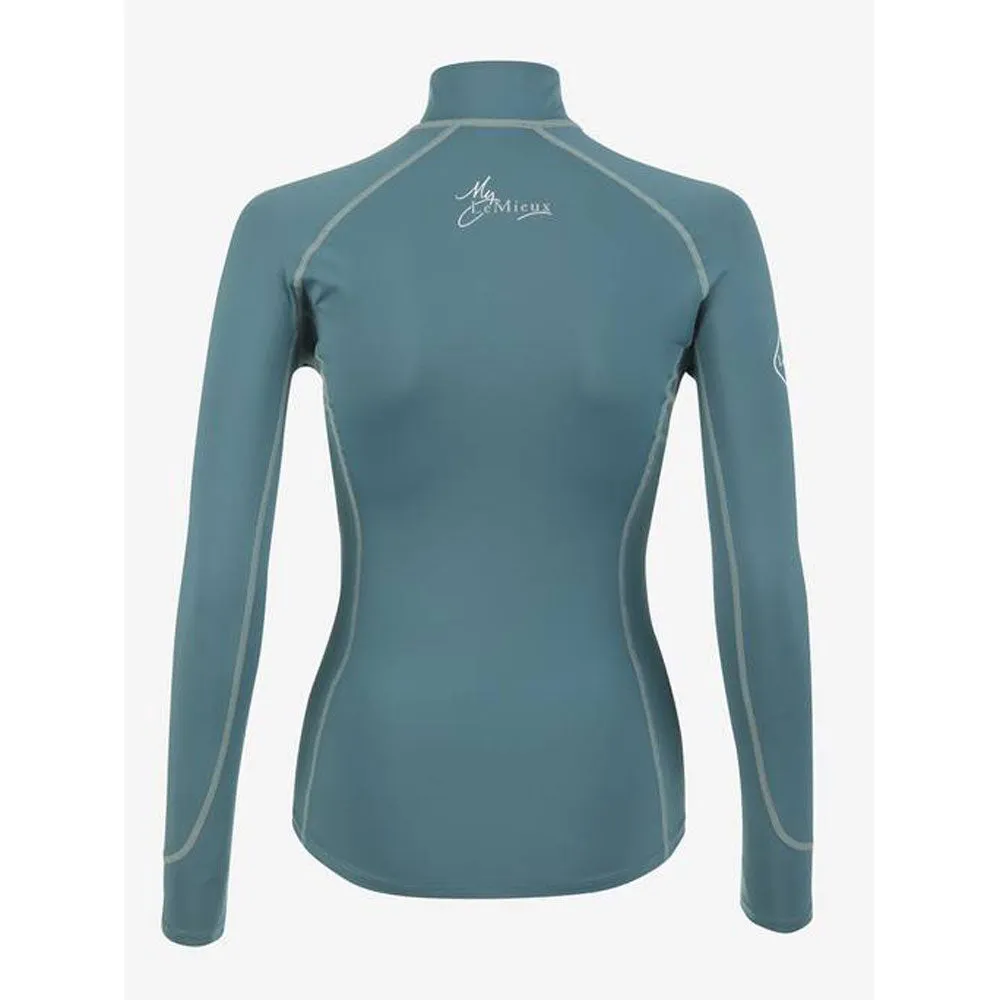 IT02150 My LeMieux Ladies Base Layer Quarter Zip Long Sleeve Shirt - Sage