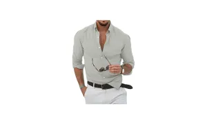 Lapel Long Sleeve Shirt