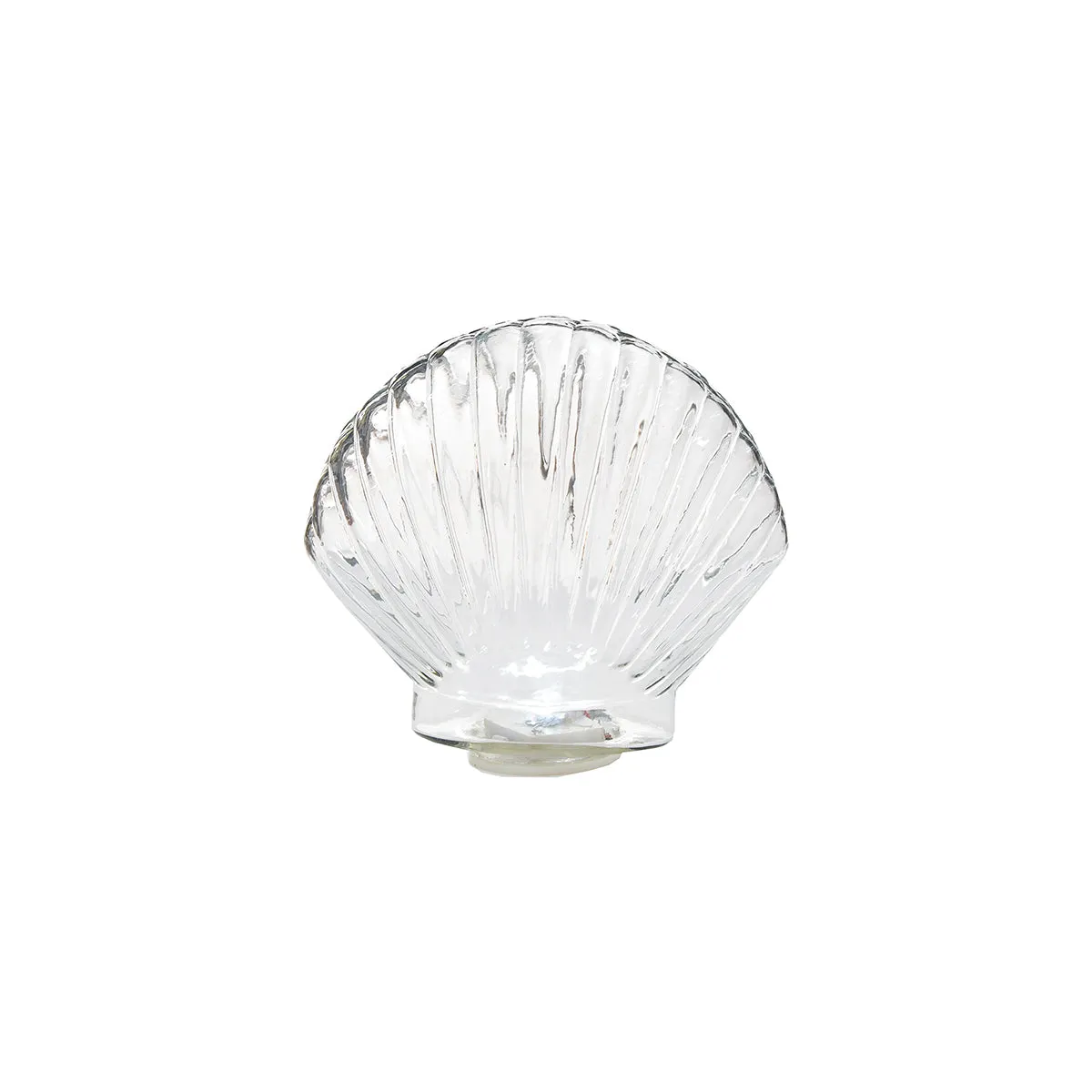 Large Fan Shell Glass Figurine