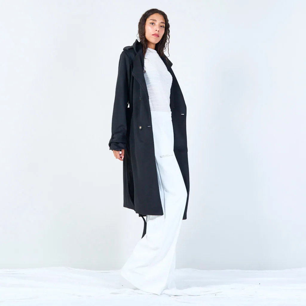 Long tailored trench coat wholesale