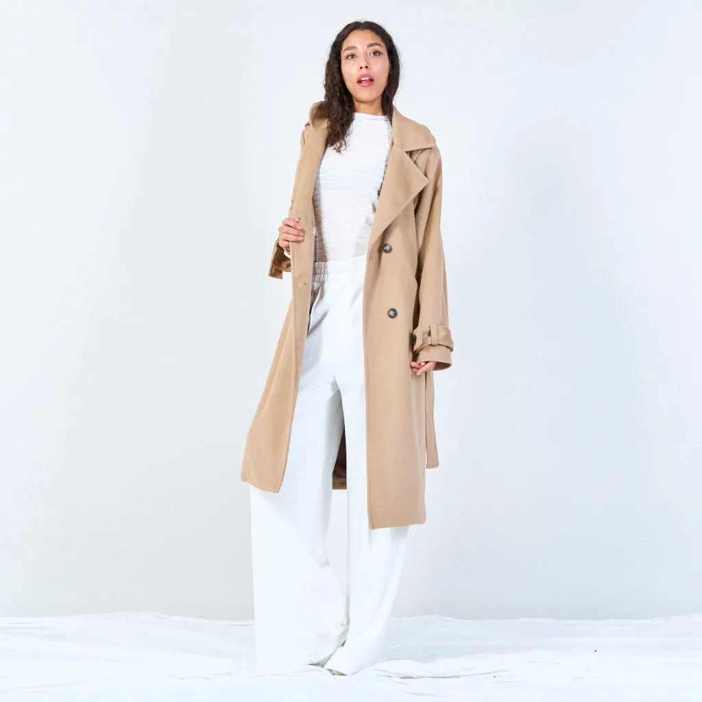 Long tailored trench coat wholesale