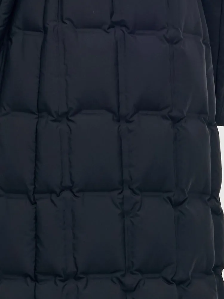 Longline Hooded Goose Down Coat