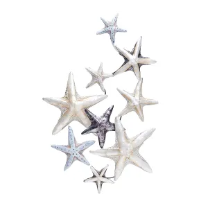 Mixed Metal & Capiz Sea Star Wall Decor