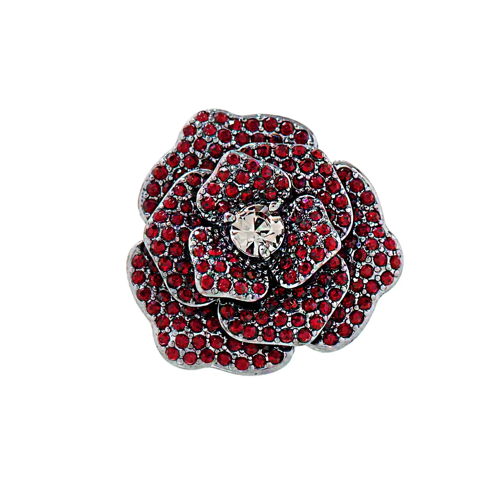 OPULENT ROSE STATEMENT RING (SIAM)