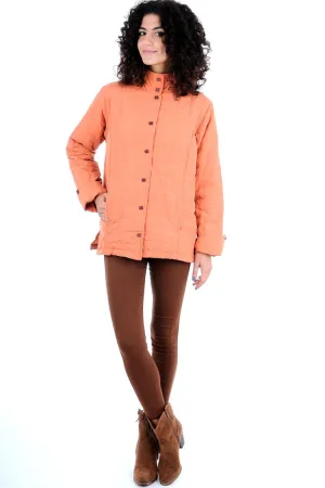 Orange Quilted Jacket