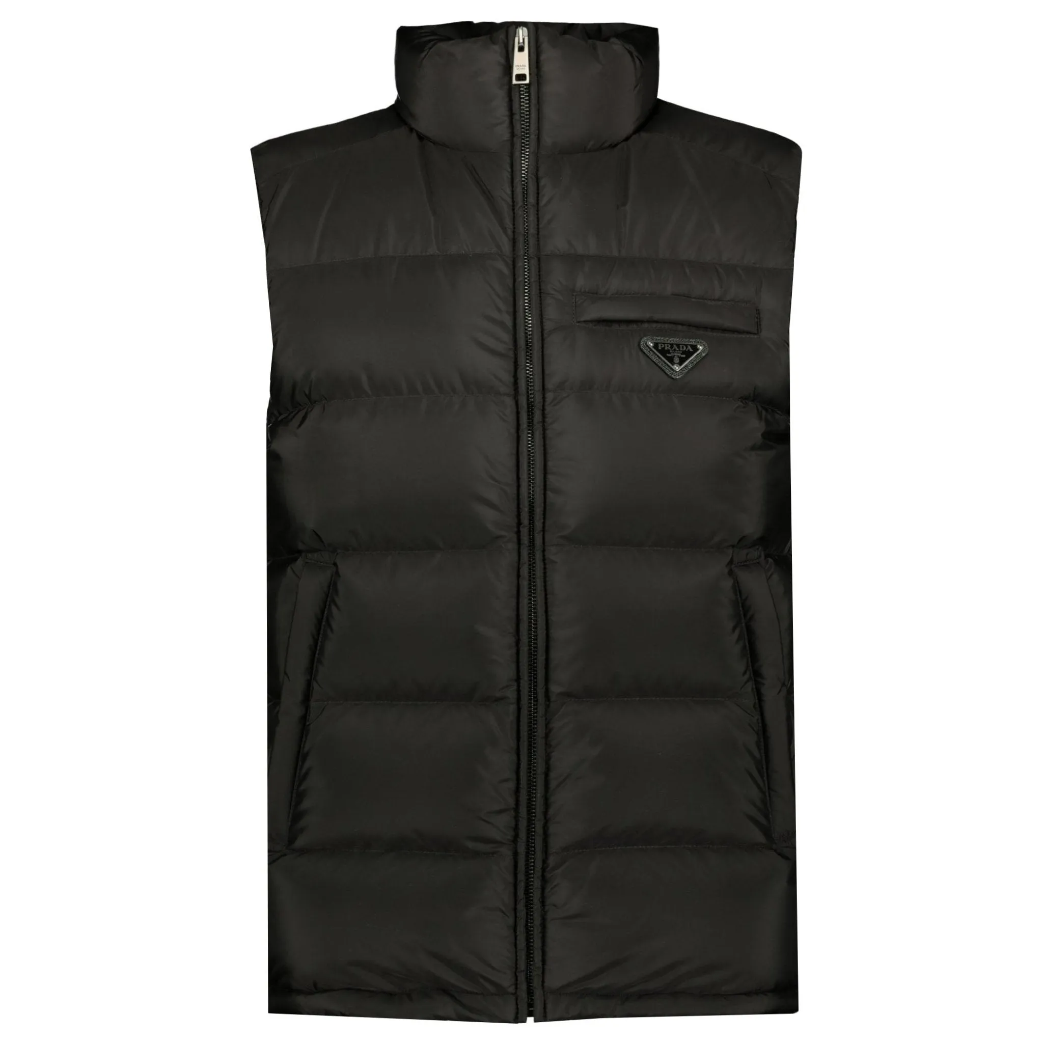 Prada Nylon Down Fill Gilet Black