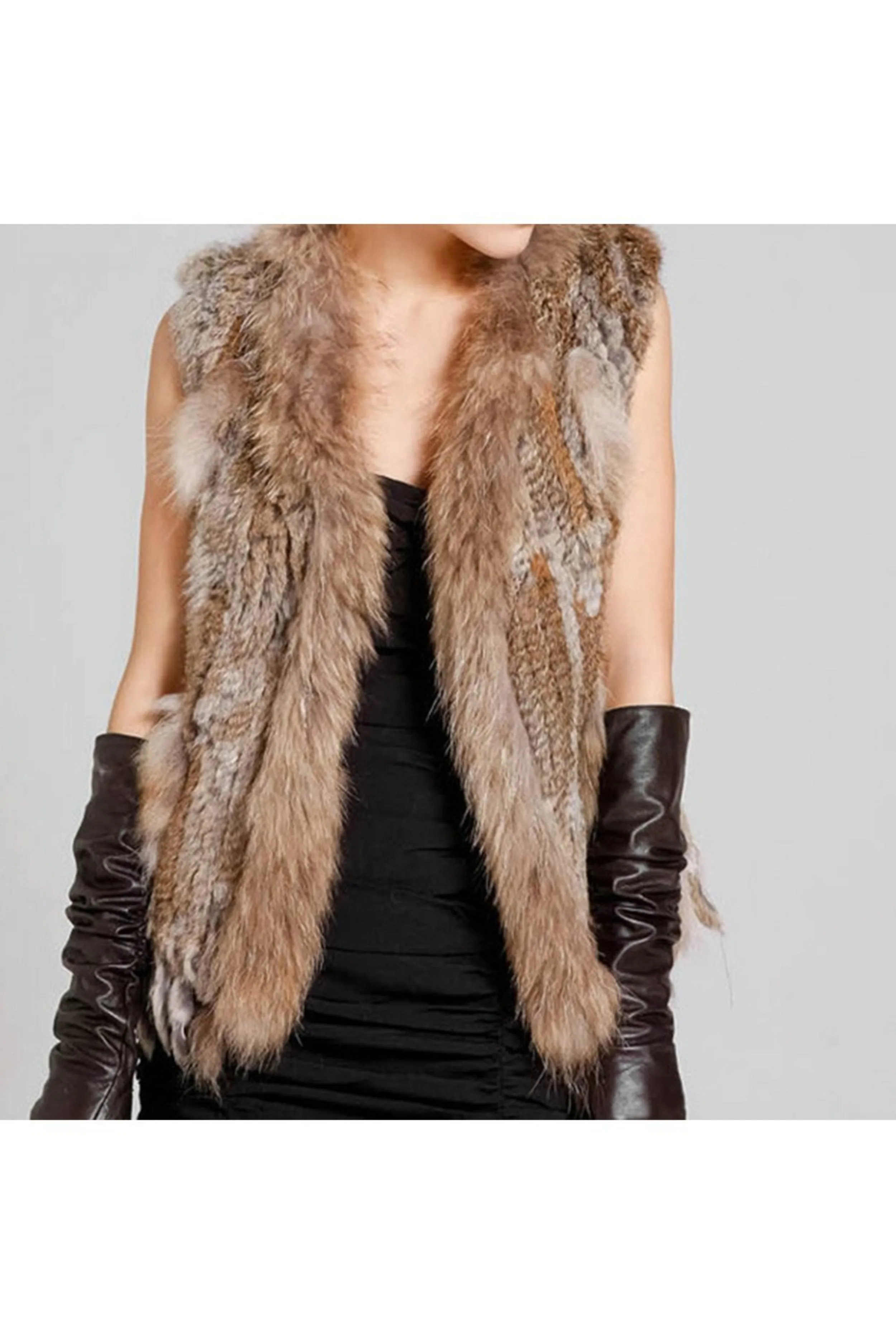 Real Fur Gilet Body warmer