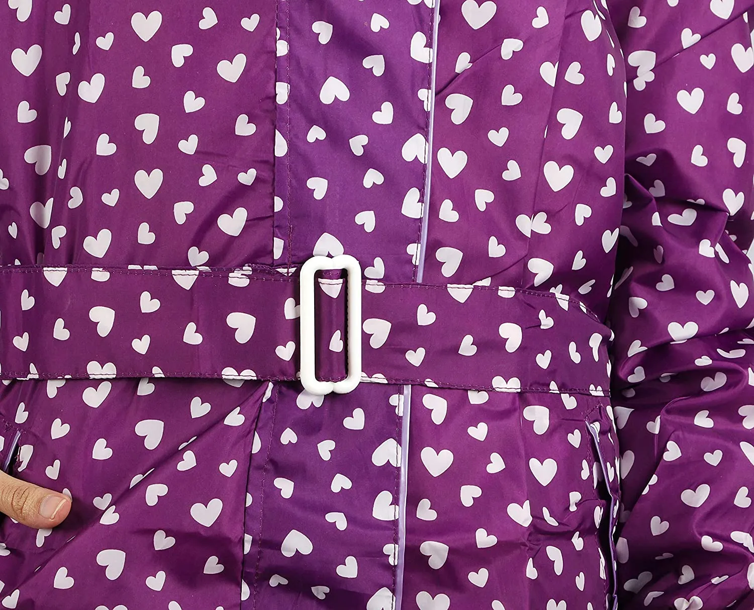 Romano nx Waterproof Heart Print Rain Overcoat for Women