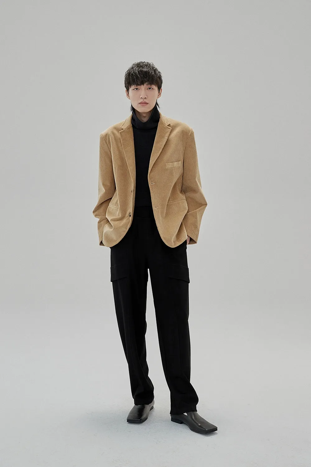 Ruched Turtleneck Oversized Long Sleeve Base Layer