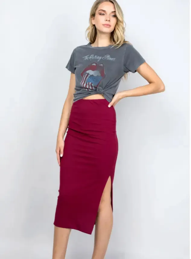 Side Slit Skirt