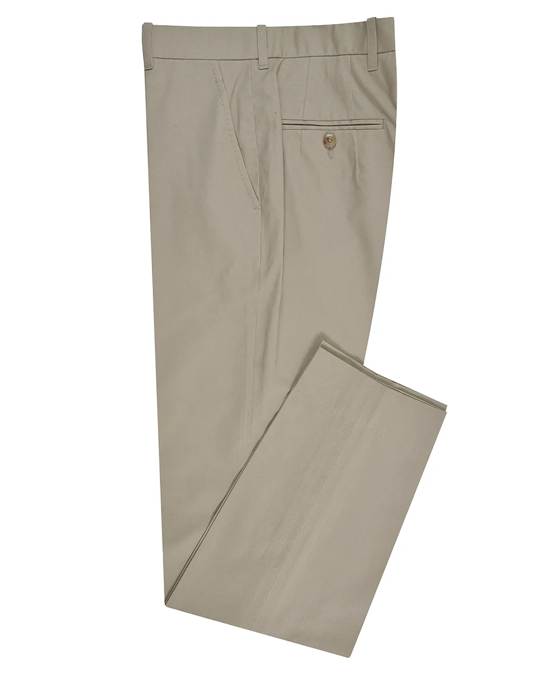 Soft Drab Cotton Dress Pant