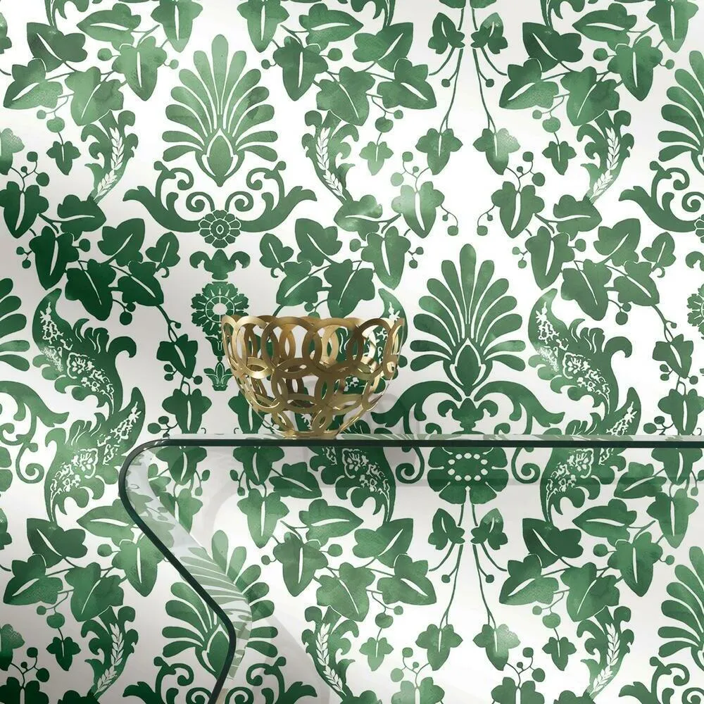 Vine Damask Peel and Stick Wallpaper