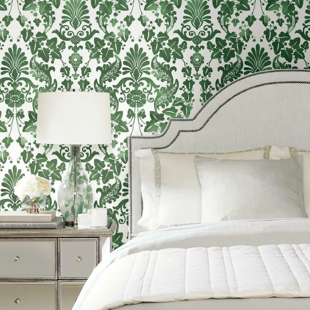 Vine Damask Peel and Stick Wallpaper