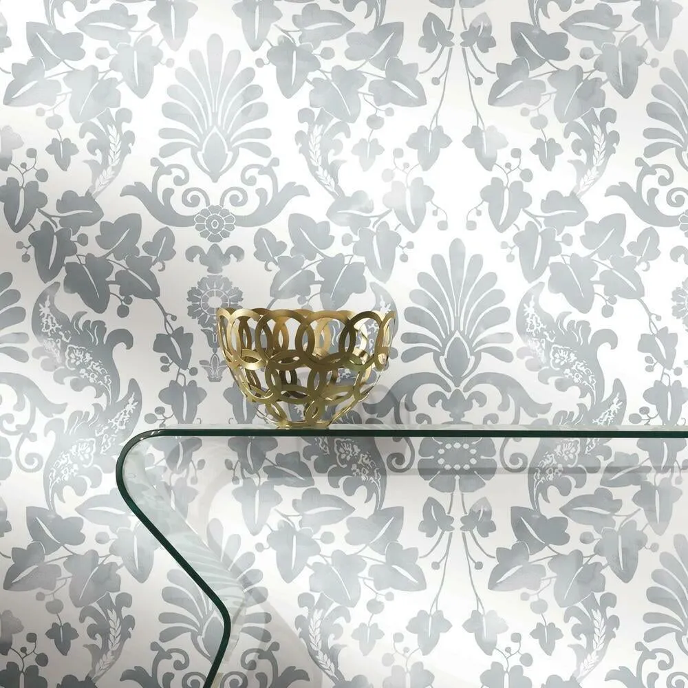 Vine Damask Peel and Stick Wallpaper