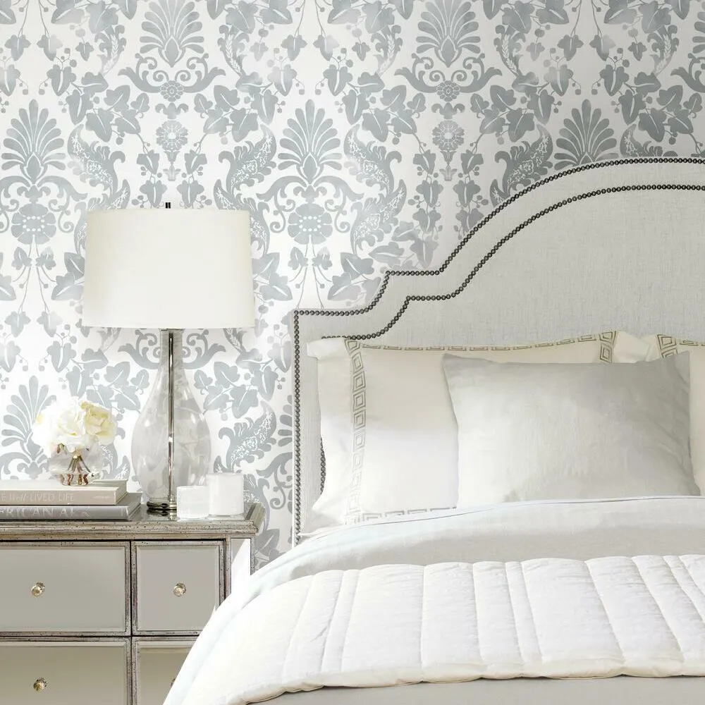 Vine Damask Peel and Stick Wallpaper