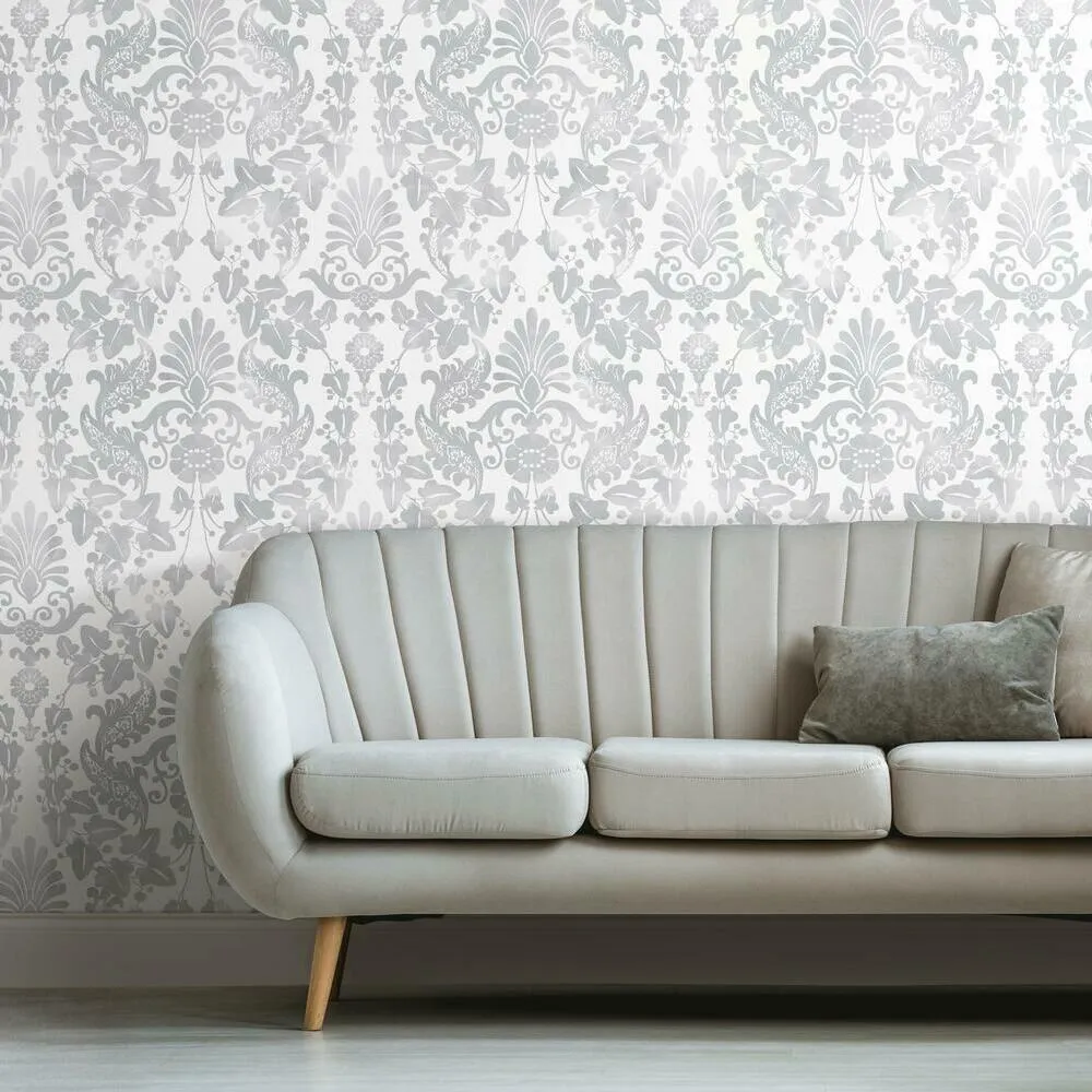 Vine Damask Peel and Stick Wallpaper