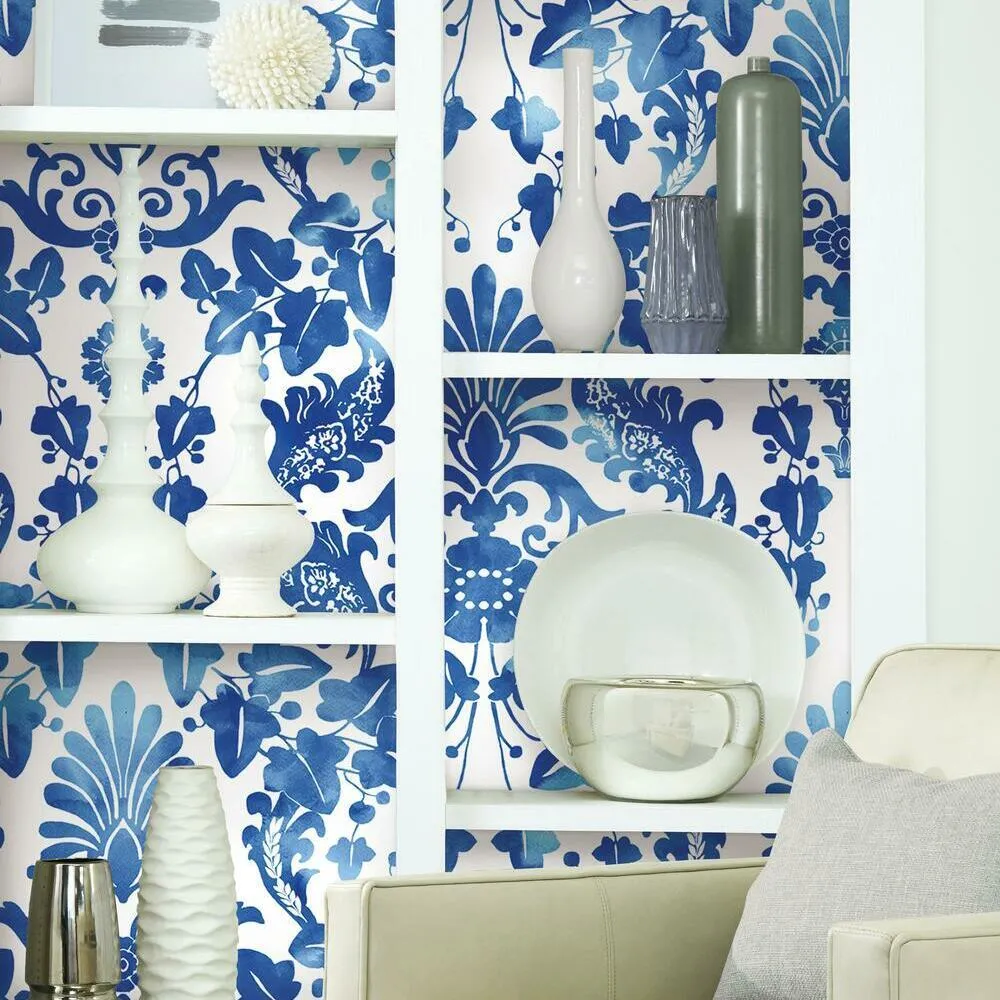 Vine Damask Peel and Stick Wallpaper