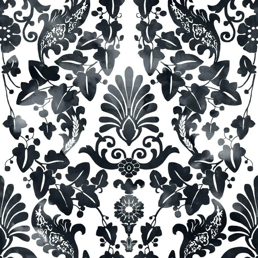 Vine Damask Peel and Stick Wallpaper